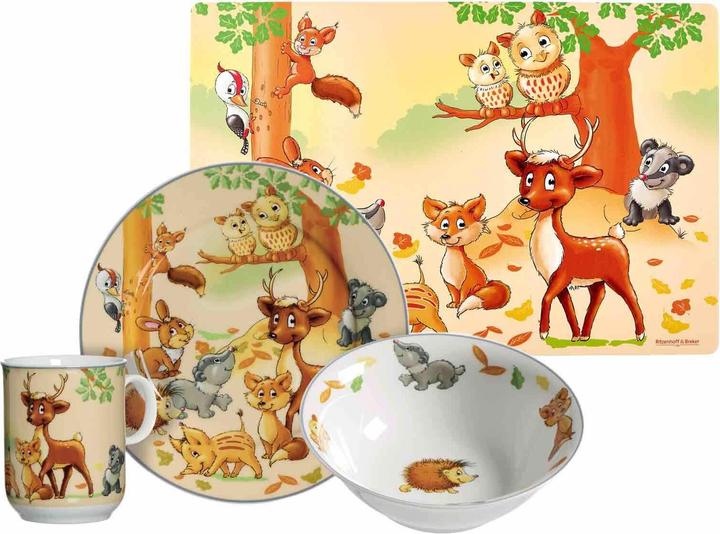 Produktbild Ritzenhoff & Breker Kindergeschirr und Platzset Waldtiere