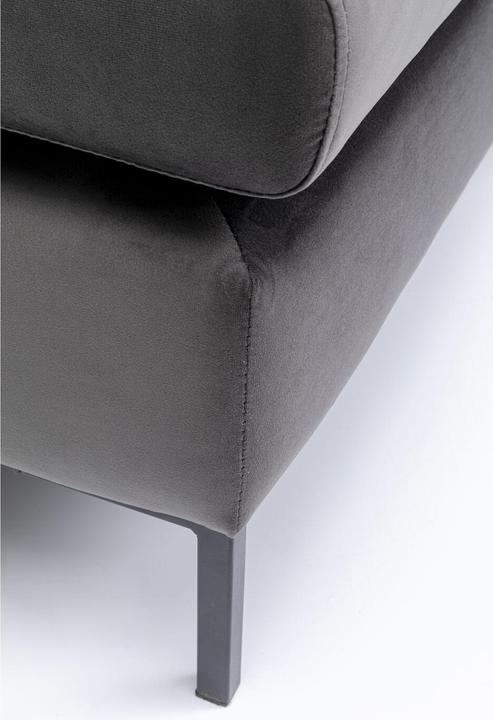 Image du produit Kare Design Tabouret Gianni Velvet Gris Noir (130 cm)