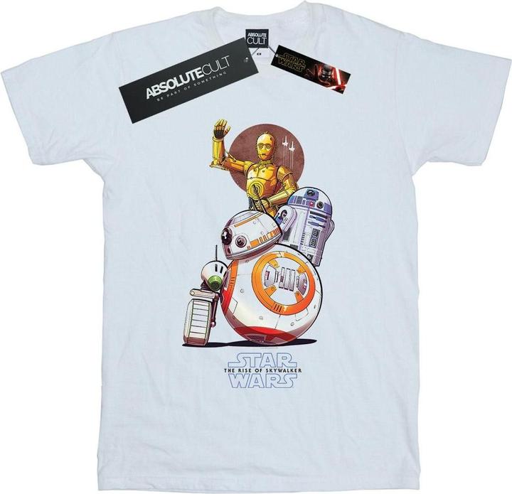Star Wars The Rise Of Skywalker Droids Illustration TShirt (M)