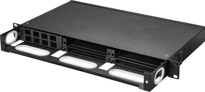Renkforce Modular patch panel, fibre optic/MPO or MTP and RJ45/coax, 1 RU, 19"³ (Cable hole, 31.13 cm)