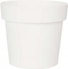 Actual product image Ibergarden white plastic pot 16cm diameter (16 cm)