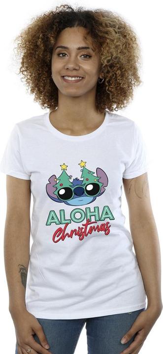 Produktbild Disney Lilo And Stitch Christmas Tree Shades TShirt (XXL)