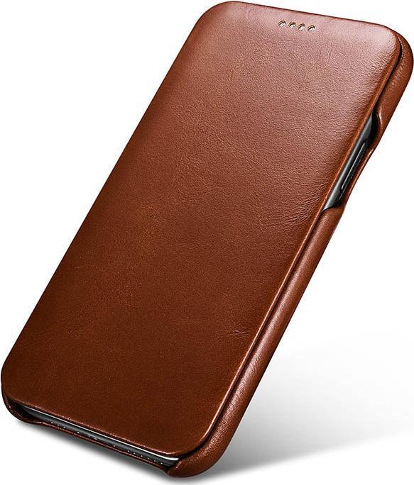Produktbild iCarer Lederhülle mit Klappe dunkel- (Apple iPhone 11 Pro)