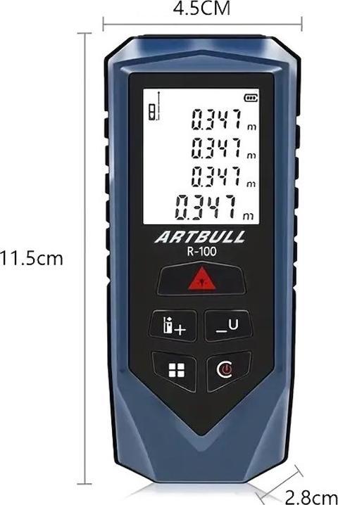 Image du produit Cbx Télémètre laser 100m R100, Télémètre numérique, Appareil de mesure laser (100 m, 690 nm)