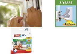 Actual product image tesa tesamoll CLASSIC E-profile window seal, rubber seal for insulation