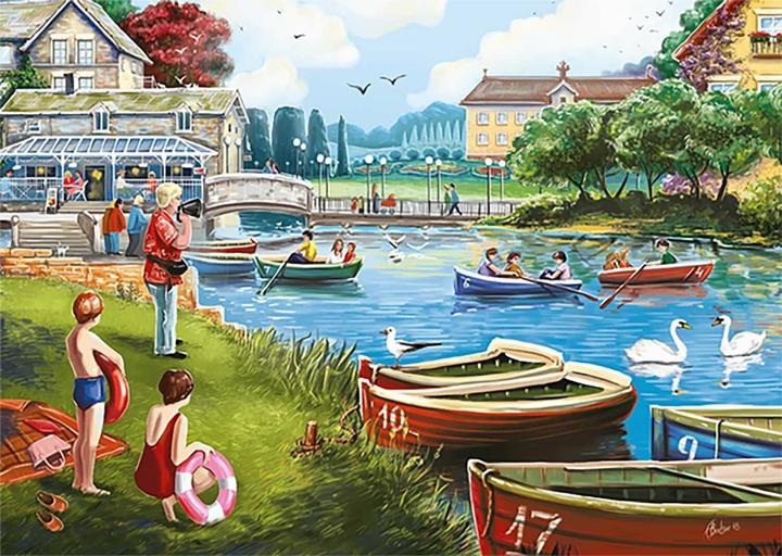 Immagine prodotto Jumbo Puzzle 1000 Falcon Harbor ant ežero G3 (1000 pezzi)