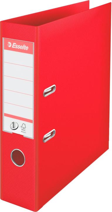 Produktbild Leitz Esselte Plastikmappen Power, DIN A4, 75 mm, rot Umschlag innen aus Karton, Umschlag außen (A4, 75 mm, 1 Stück)