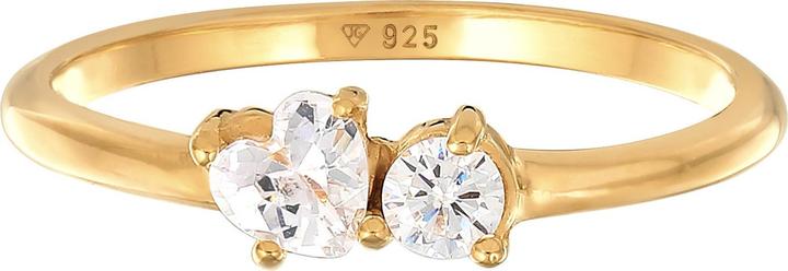 Immagine prodotto Elli Anello Cuore Zirconia Simbolo di Fidanzamento Argento 925 (54, 925 Argento)