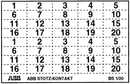 Produktbild ABB GHS2001946R0004 KennzeichnungsSchilder BS 120