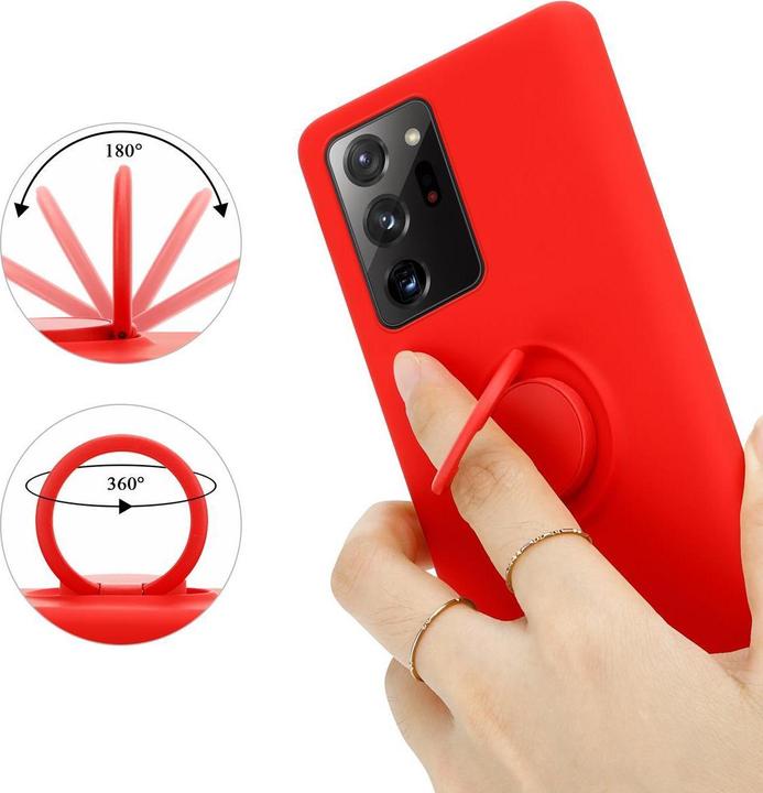 Produktbild Cadorabo TPU Liquid Ring Silicone Case Hülle (Samsung Galaxy Note 20 Ultra)
