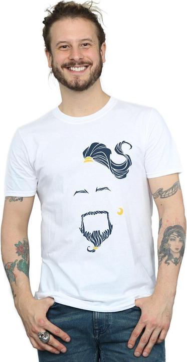 Actual product image Disney Mens Aladdin Movie Genie Blue Face T-Shirt (3XL)