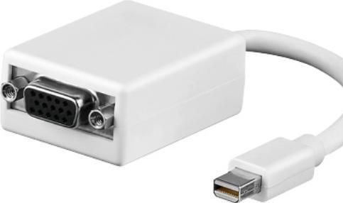 Image du produit Goobay Câble adaptateur mini DisplayPort vers VGA 1.1, Mini DisplayPort mâle, 0.1 m (VGA, 10 cm)