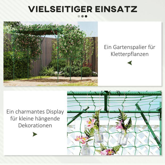 Produktbild Swisshandel24 Rankgitter aus Stahl rostfrei Rankhilfe 223x223x223 cm Grün (223 cm, 223 cm)