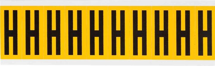 Actual product image Brady 1534-H Self Adhesive Label Rectangle Durable Black - Yellow 10pcs e