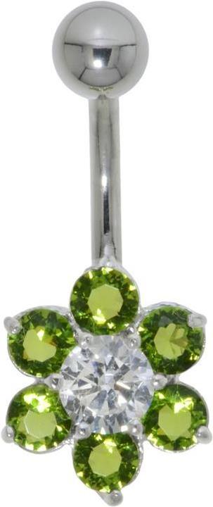 Actual product image Bijouteria Bellypiercing (Stainless steel, Silver 925, Zirconia)