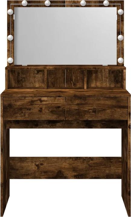 Actual product image VidaXL Dressing table with LED lighting (80 x 41 x 134.5 cm)