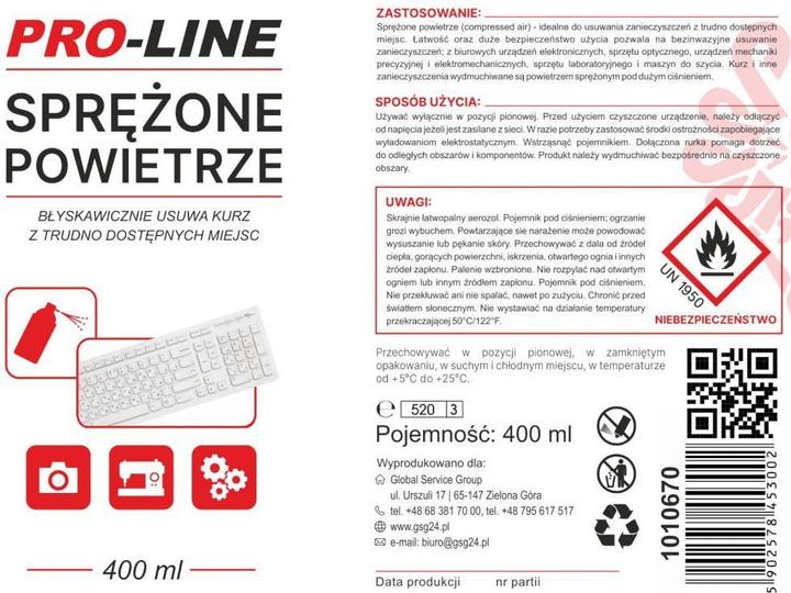 Immagine prodotto Pro-Line Aria compressa
