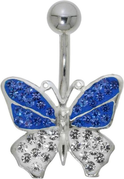Actual product image Bijouteria Bellypiercing (Stainless steel, Silver 925, Crystal)