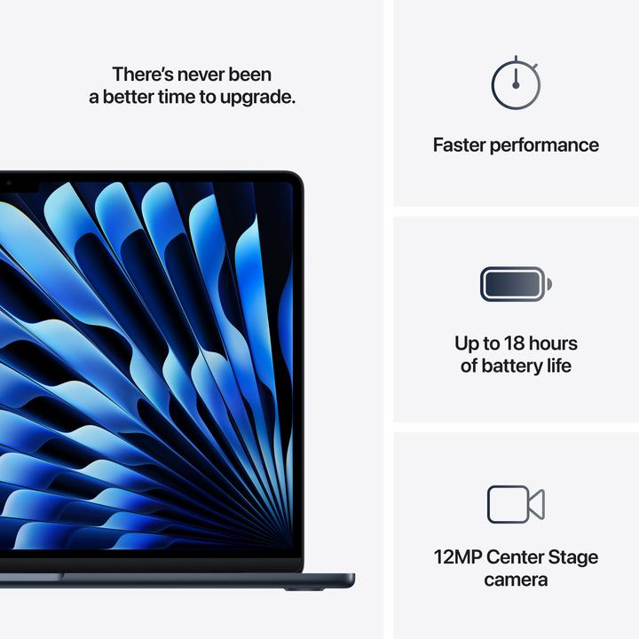 Actual product image Apple MacBook Air – 2025 (15.30", M4, 16 GB, 512 GB, DE)