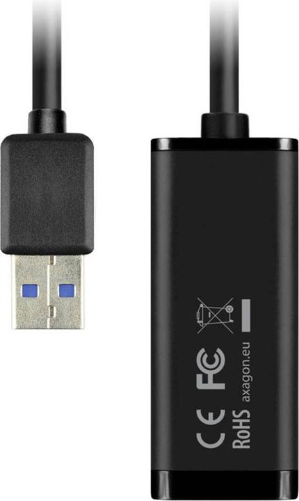 Actual product image Axagon ADE-SR Gigabit Ethernet 10/100/1000 Adapter - USB 3.0 Type A (USB 3.0, RJ45 (1x))