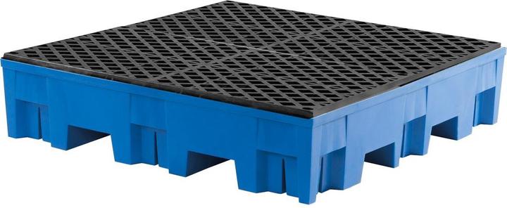 Image du produit asecos Bac de rétention en PE pour fûts de 200 l, capacité de charge 950 kg/m