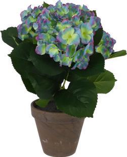 Immagine prodotto Mica Fiore artificiale Ortensia Decorazioni H 40 cm viola (40 cm)