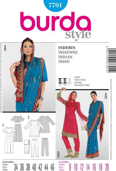 Image du produit Patrons Femme indienne
