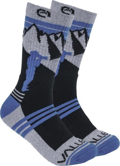 Produktbild Vallerret Merino Wool Sock- Blue - EU 36-40 (36 - 40)