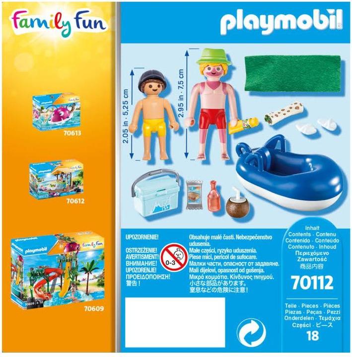 Produktbild Playmobil Badegast mit Schwimmreifen (70112, Playmobil Family Fun)