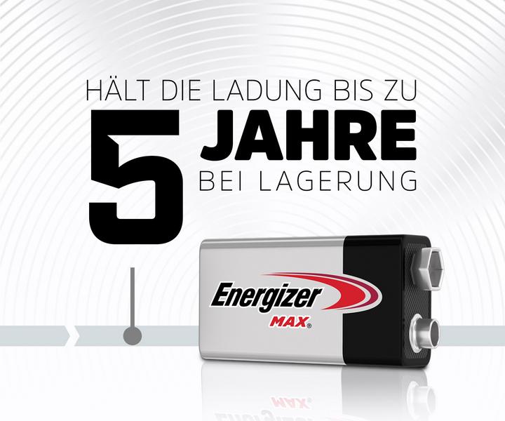 Produktbild Energizer Max Alkaline (1 Stk., 9V Block)