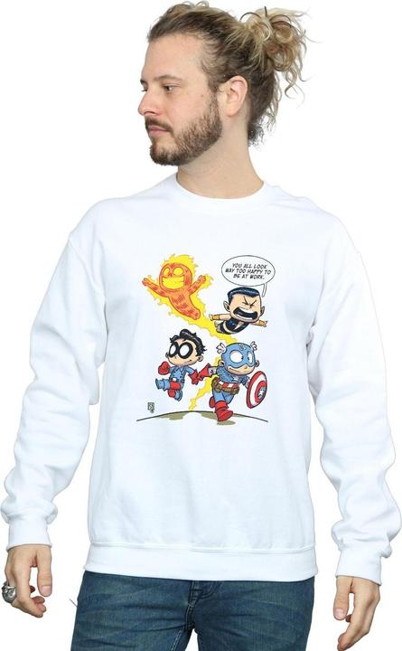 Immagine prodotto Avengers Invaders Cartoon Felpa Uomo (M)