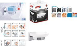 Actual product image tesa EKKRO soap holder incl. adhesive solution without drilling