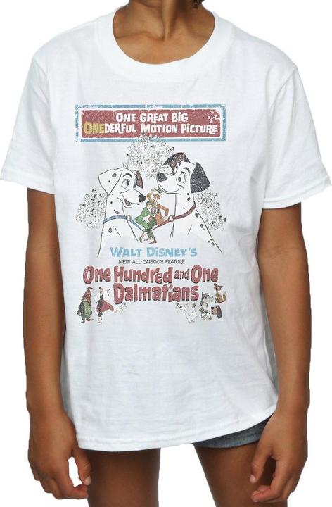 Immagine prodotto Disney 101 Dalmatians Retro Poster Maglietta Ragazze (116)