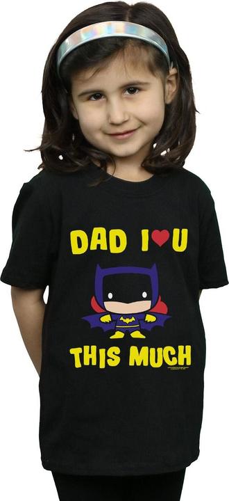 Image du produit - T-shirt BATMAN DAD LOVE YOU THIS MUCH - Fille (140, 146)