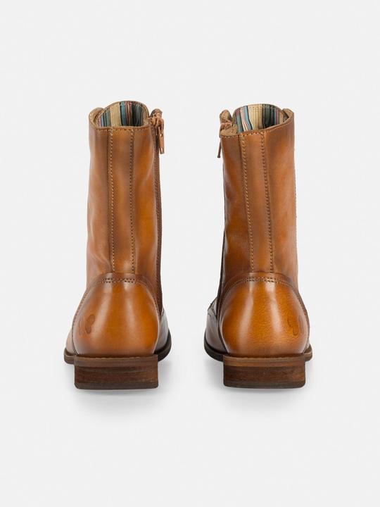 Immagine prodotto Felmini Stivale stringato Wide Fit W103 in vera pelle, con zip interna e tacco basso. (41)