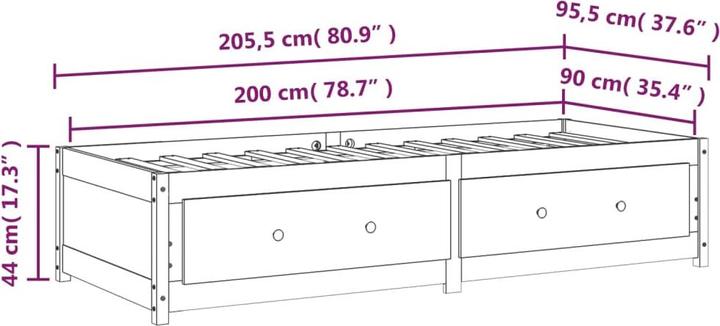 Produktbild VidaXL Rees (90 x 200 cm)