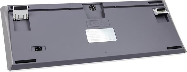 Produktbild Ducky One 3 Mist Grey TKL Gaming Tastatur, RGB LED - MX-Blue (DE, Kabelgebunden)