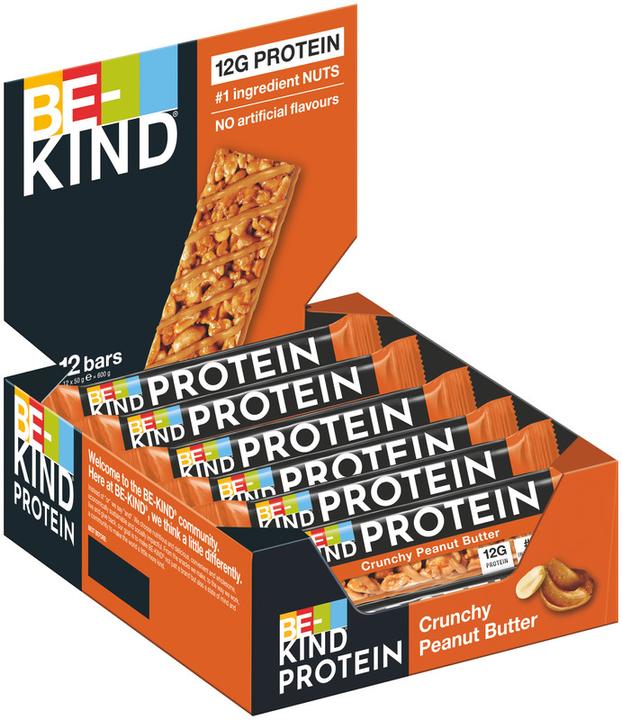 Immagine prodotto Be-Kind Burro di arachidi croccante proteico (Burro di arachidi, 12 pz., 600 g)