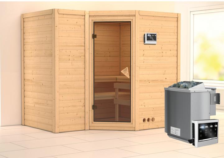 Produktbild Karibu Sahib 2 ohne Dachkranz (9 KW Bio externe Steuerung)