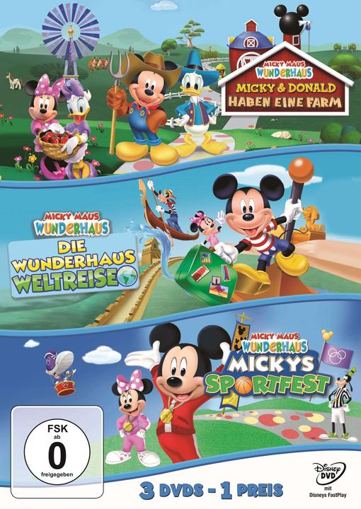 Produktbild Disney Interactive Studios Micky Maus Wunderhaus: Sportfest / Weltreise / Farm - Dreierpack (DVD, 2019, Deutsch)
