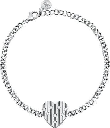 Actual product image Morellato Romantic steel bracelet with an Incanto SAVA10 heart (L)