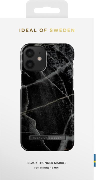 Produktbild iDeal Of Sweden Designer Hard-Cover Black Thunder Marble (Apple iPhone 12 mini)