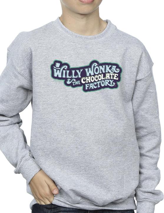 Immagine prodotto Willy Wonka & the Chocolate Factory Chocolate Factory Logo Felpa Ragazzi (152, 158)