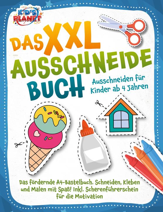 Produktbild Elektrobock Das XXL-Ausschneidebuch - Ausschneiden für Kinder ab 4 Jahren: Das fördernde A4-Bastelbuch. Schneide (Deutsch, Lisa Malua, 2024)