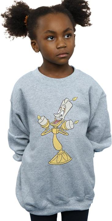 Actual product image Disney Girls Beauty And The Beast Lumiere Distressed Sweatshirt (152, 158)