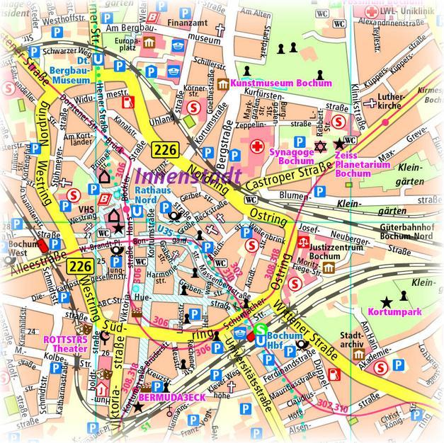 Produktbild PublicPress Stadtplan Bochum