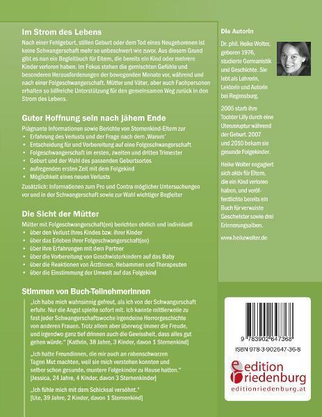 Produktbild Meine Folgeschwangerschaft Begleitbuch für Schwangere, ihr (Deutsch, Heike Wolter, 2010)