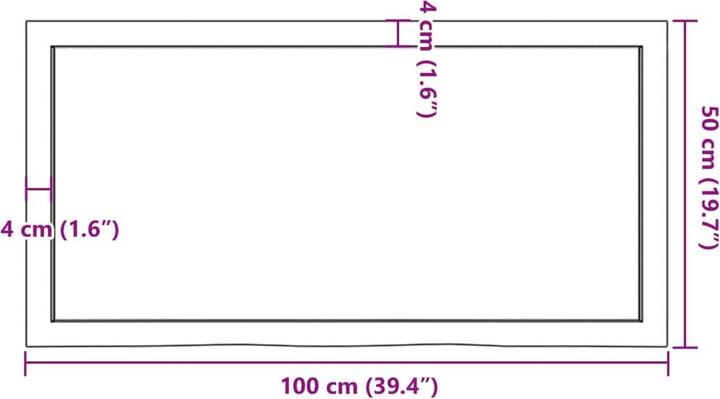 Actual product image VidaXL Emerald (100 x 50 x 4 cm)