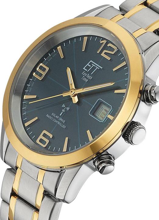Immagine prodotto ETT EGS-11502-32M Orologio radiocomandato a energia solare Basic da uomo 41mm 5ATM (Orologio radiocontrollato, 41 mm)