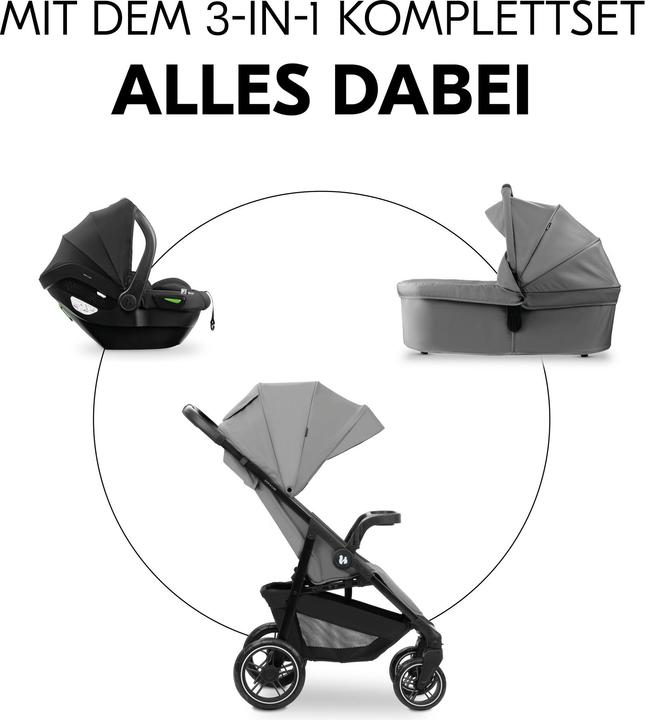 Produktbild Hauck Shop N Care Trio Set Grey